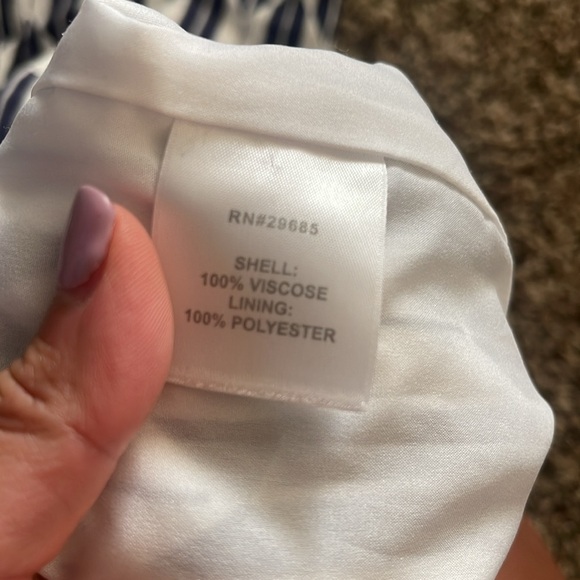 Vintage look Pendleton Flora Women's Dress Indigo Arrow Stripe - Picture 7 of 9